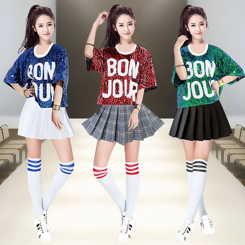 أزياء أداء جديدة مطرزة للفتيات أزياء رقص الشوارع أزياء رقص الجاز وأزياء أداء الرقص الحديث