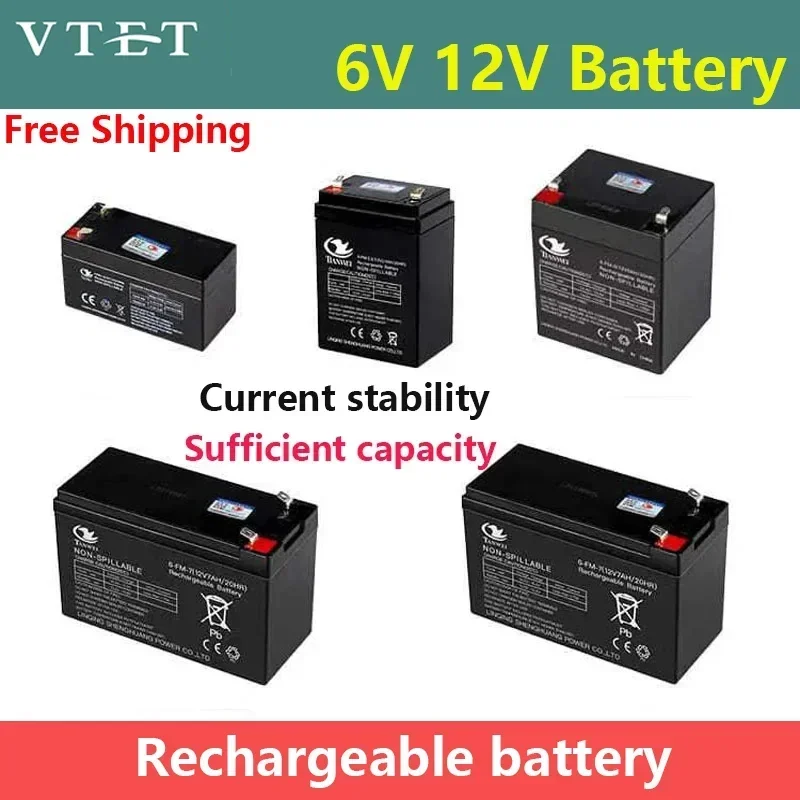 VTET 6V5Ah6V8Ah6V10Ah 6V12Ah 12V5Ah 12V7Ah 12V12Ah Lead Acid Battery