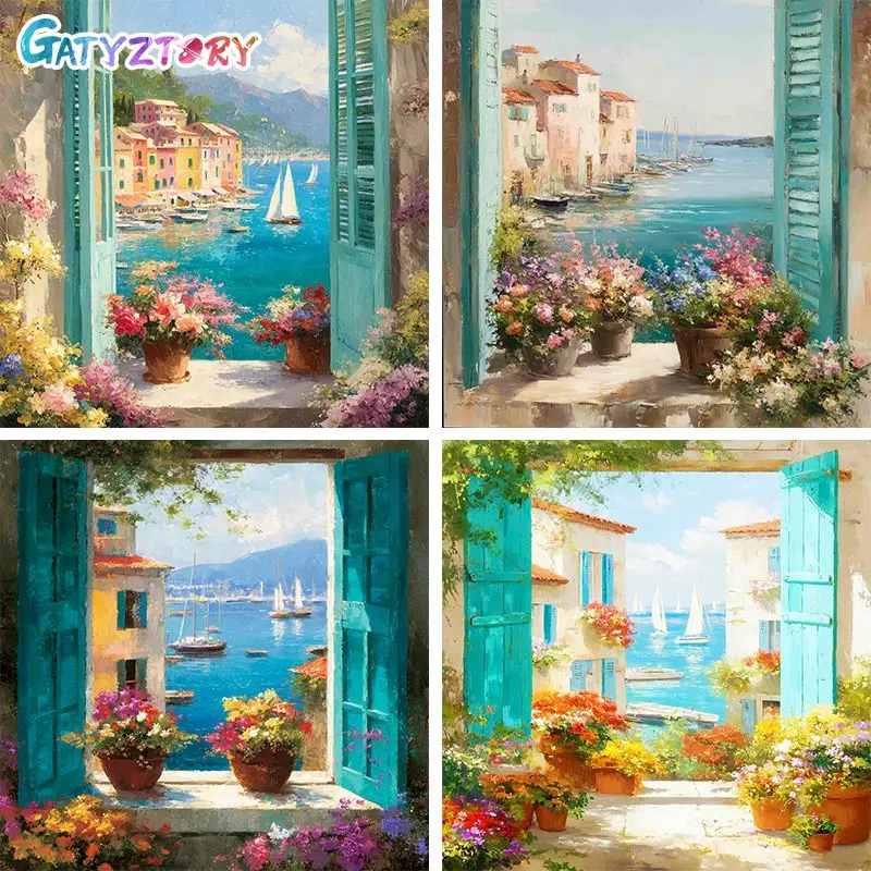 

Diamond Painting Kits Diy Crafts Diy Adult Crafts Kits Windowsill Scenery Full Round/Square Diamond Art Painting Handicraft Art