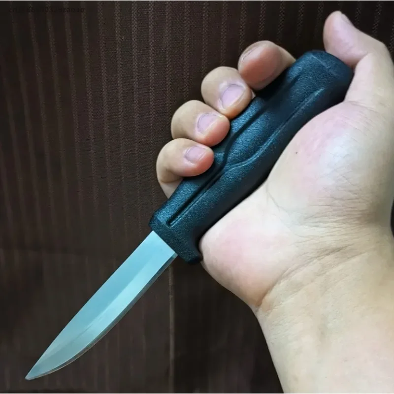 

New plastic handle straight knife, high-quality EDC outdoor knife+K sheath, camping, hunting, fishing and survival knife