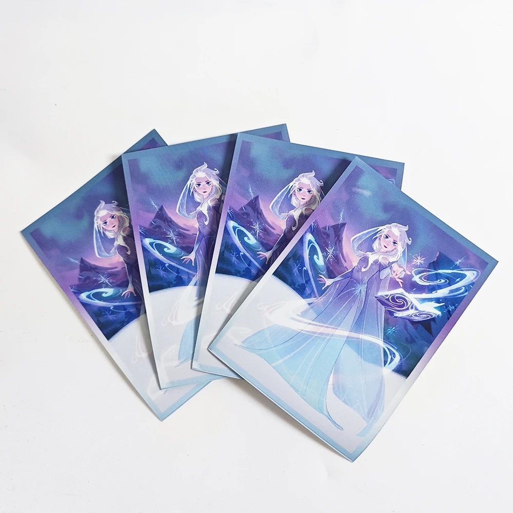 

60 шт. высококачественные рукава для карт принцессы Эльзы 66x91 мм, совместимые с TCG/волшебными/граммическими картами, подарками для коллекционеров карт