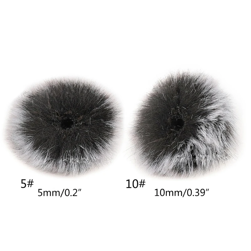 DX62 ไมโครโฟนกระจกหน้ารถ Furry Fur Windproof Muff กระจกหน้ารถสำหรับ Rode