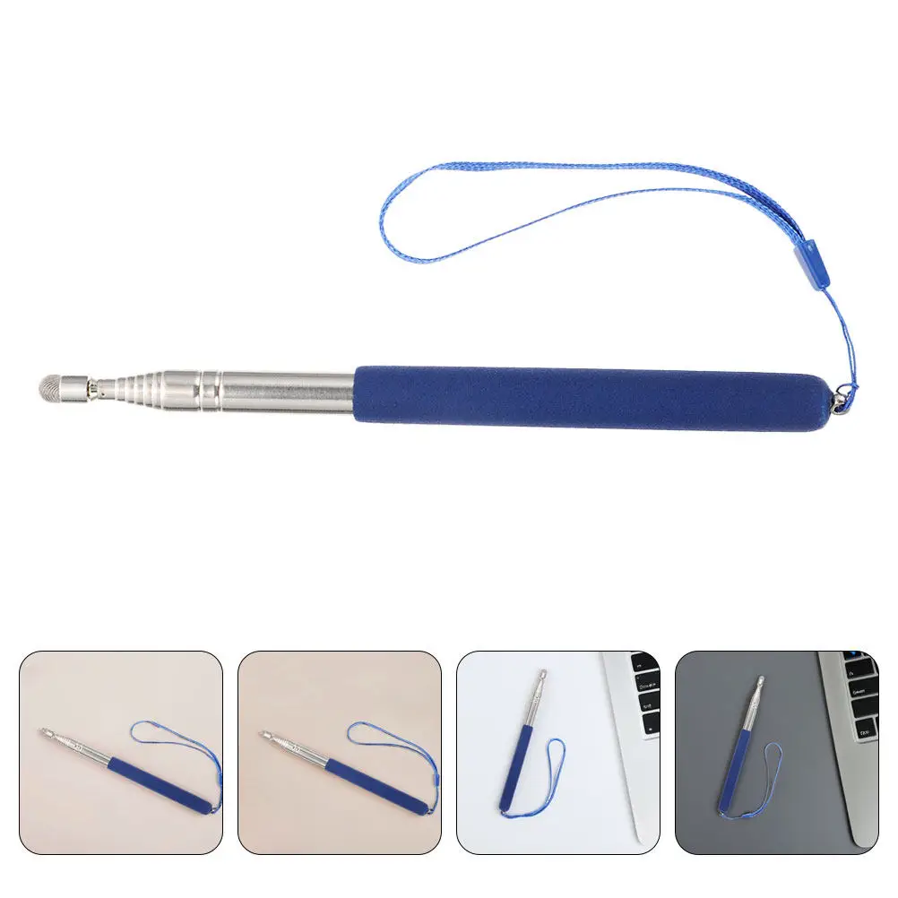 

2Pcs Retractable Stainless Steel Teacher Pointer Extendable Handheld Teaching Stick Classroom Tool Pointer Stick