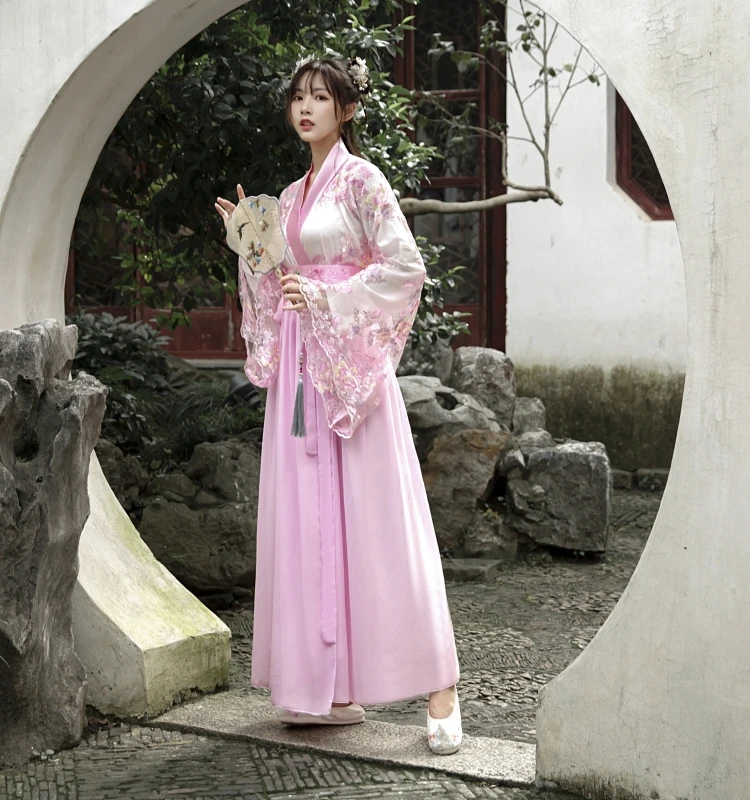 

Ele Chang'e Sle, женский костюм Hanfu Dr Performance Fairy T, древний китайский женский наряд, дрейфующее платье на год...