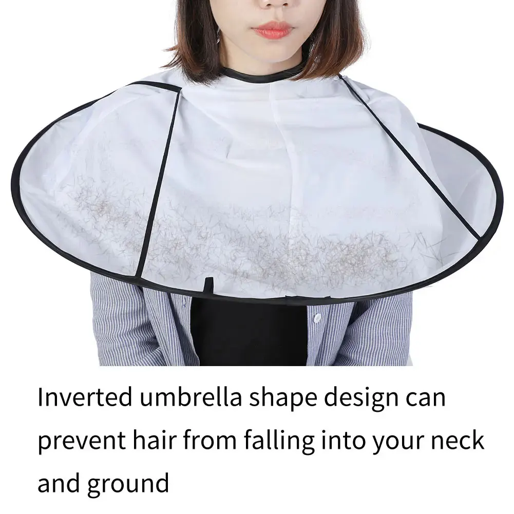 Adult Hair Cutting Cloak Foldable Umbrella Cape Salon Barber Home Hairdressing Cape Cover Cloth Waterproof