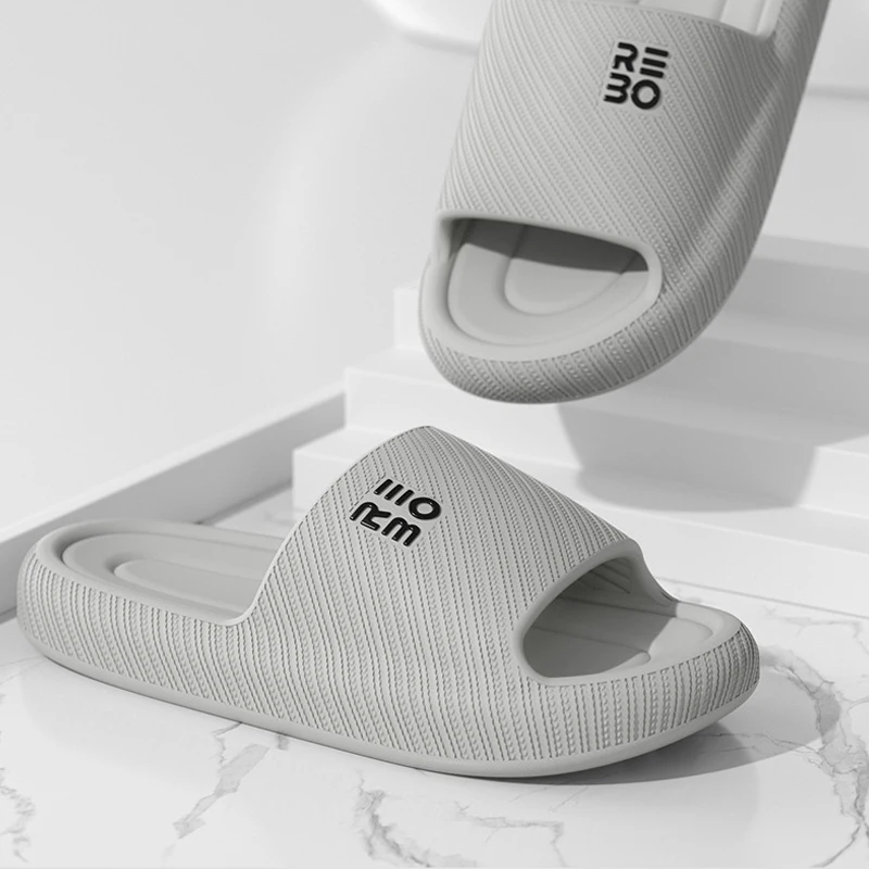 الصيف شباشب على الموضة حذاء رجالي سحابة النعال للمرأة المنزل صندل مسطح تدليك الوجه يتخبط الأزواج الحمام داخلي الشرائح