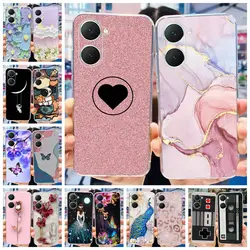 For Vivo Y03 Case V2332 Cover Fashion Marble Slim Soft Silicone Clear Phone Cases For Vivo Y18 Y18e Bumper Y 03 Y 18 Y 18e Coque