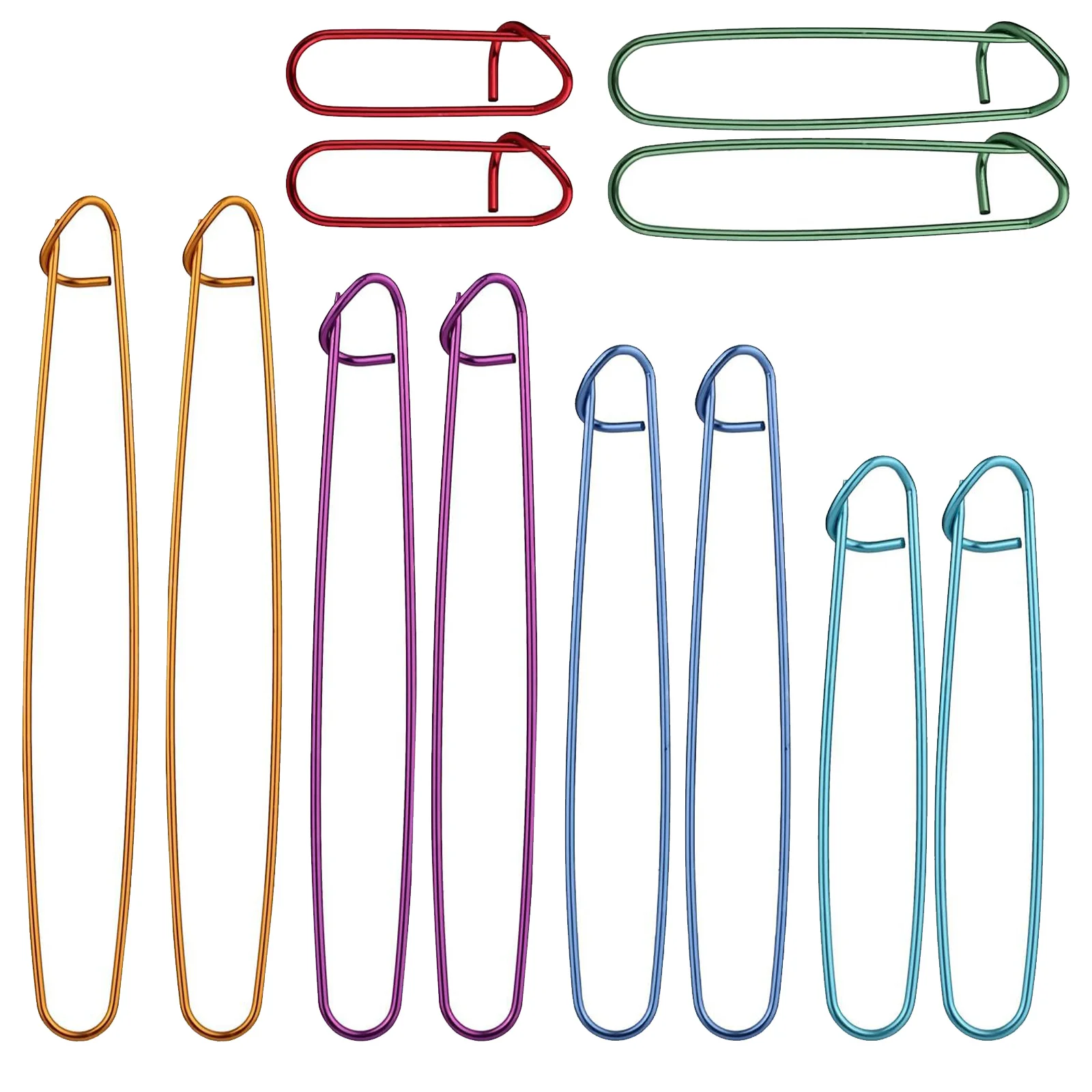 

24Pcs Yarn Stitch Holders Metal Safety Pin Design for Knitting and Crochet Portable Stitch Stopper Set Craft Knitting