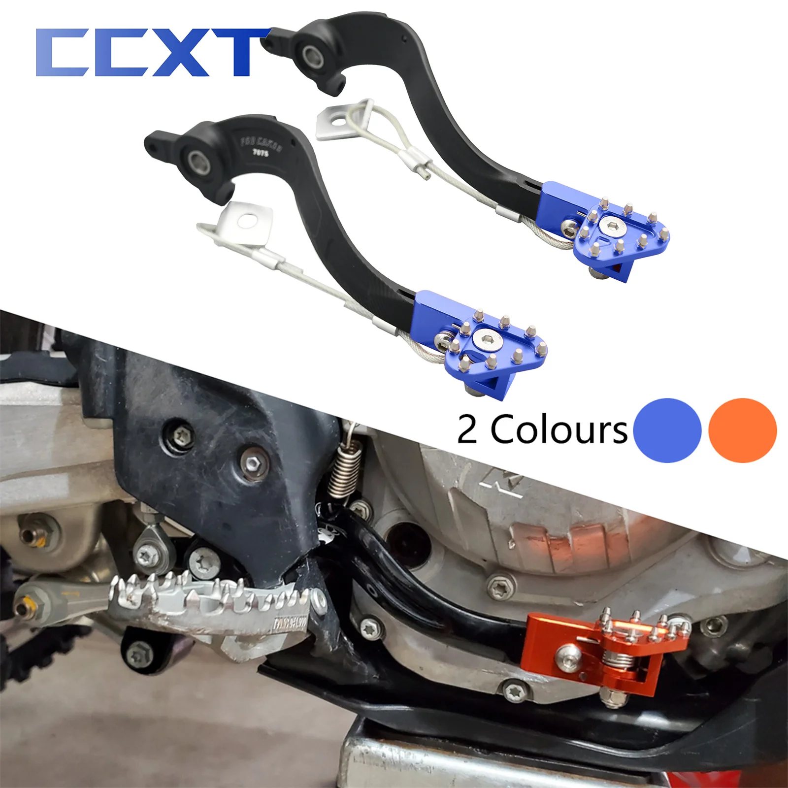 Motorcycle CNC Aluminum Rear Foot Brake Lever Pedal For KTM SX SXF XC XCF XCW XCFW EXC EXCF 125 250 350 450 500 530 2008-2022