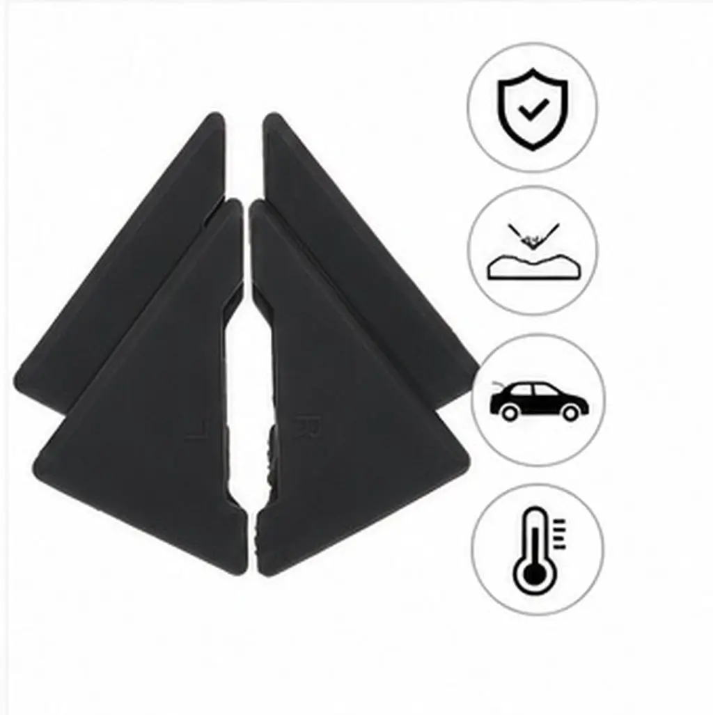 4Pcs Car Door Edge Guard Silicone Universal High Temperature Resistant Car Door Corner Protector Shock Absorb Cover