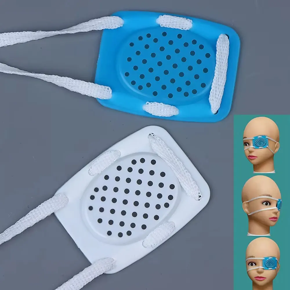 Square Porous PC Plastic Eye Care Eye Shield With Wear Rope Needed After Ophthalmic Surgery Collision Avoidance Eye Protection