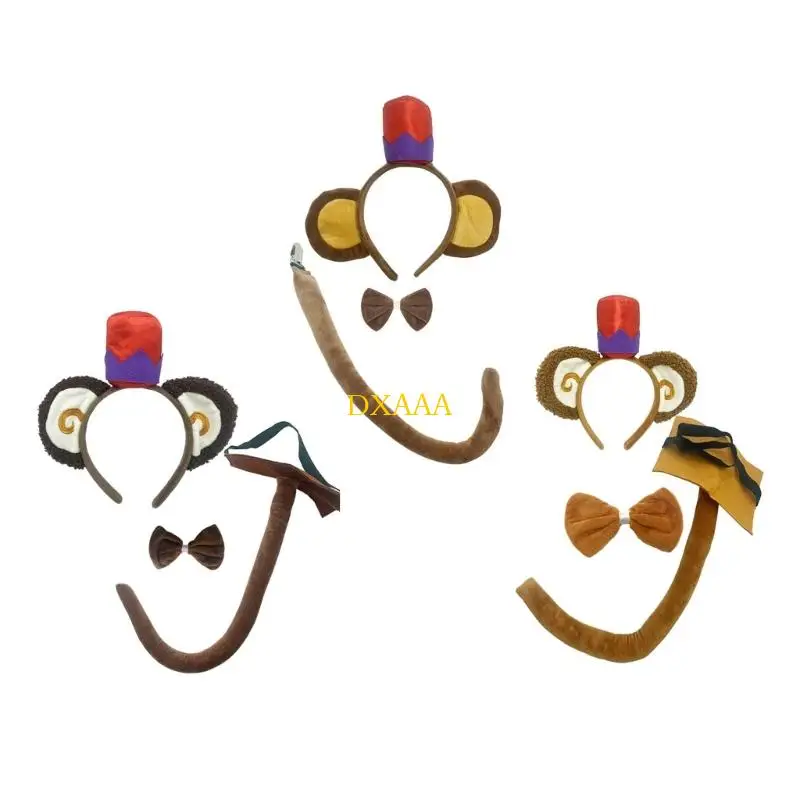 

DXAA Realistic Monkey Ears And Tail Costume Accessories For Role Play Event Halloween
