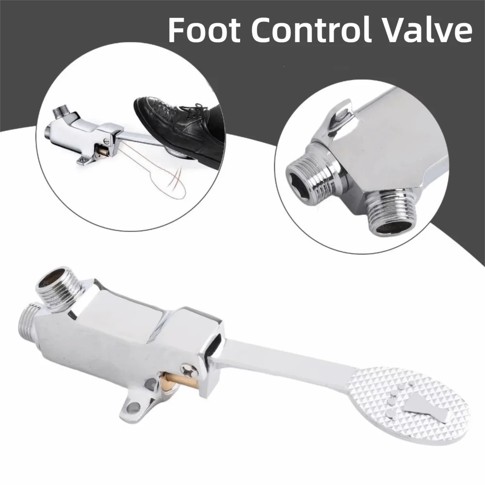 Foot Operated Foot Control Valve Hands-free Versatile Pedal Water Faucet Control Switch Long Handle Rust-proof