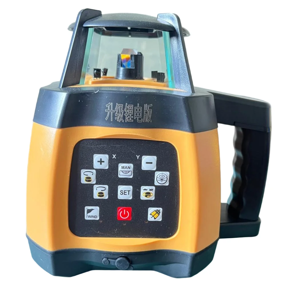 Heipoe Red beam rotary laser level self-leveling rotating laser tool with receiver&remote control & Lithium battery