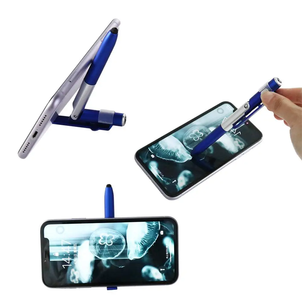 مكتب متعدد الوظائف ليلة القراءة الطلاب القرطاسية قلم ستايلس حامل الهاتف المحمول الكتابة القلم قلم حبر جاف مع ضوء LED