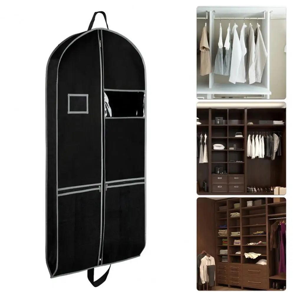 Travel Garment Bag with Handles Travel Garment Bags with Pockets Heavy-duty Non-woven Fabric Clothing Dust Cover for Men