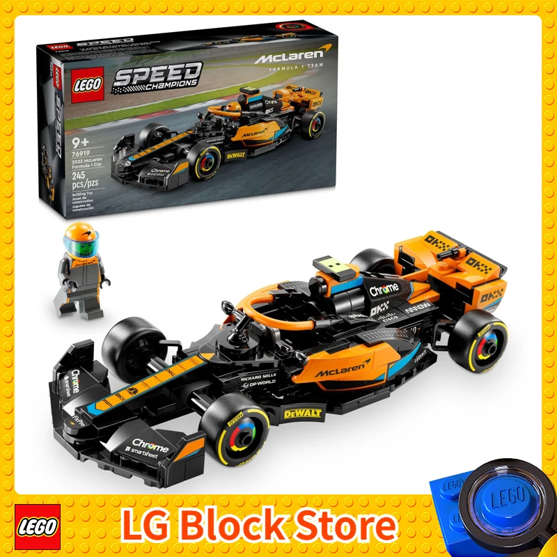 LEGO Speed Champions 2023 McLaren Formula 1 Race Car Toy for Play and Display, Buildable McLaren Toy Set for Kids, F1 Toy 76919