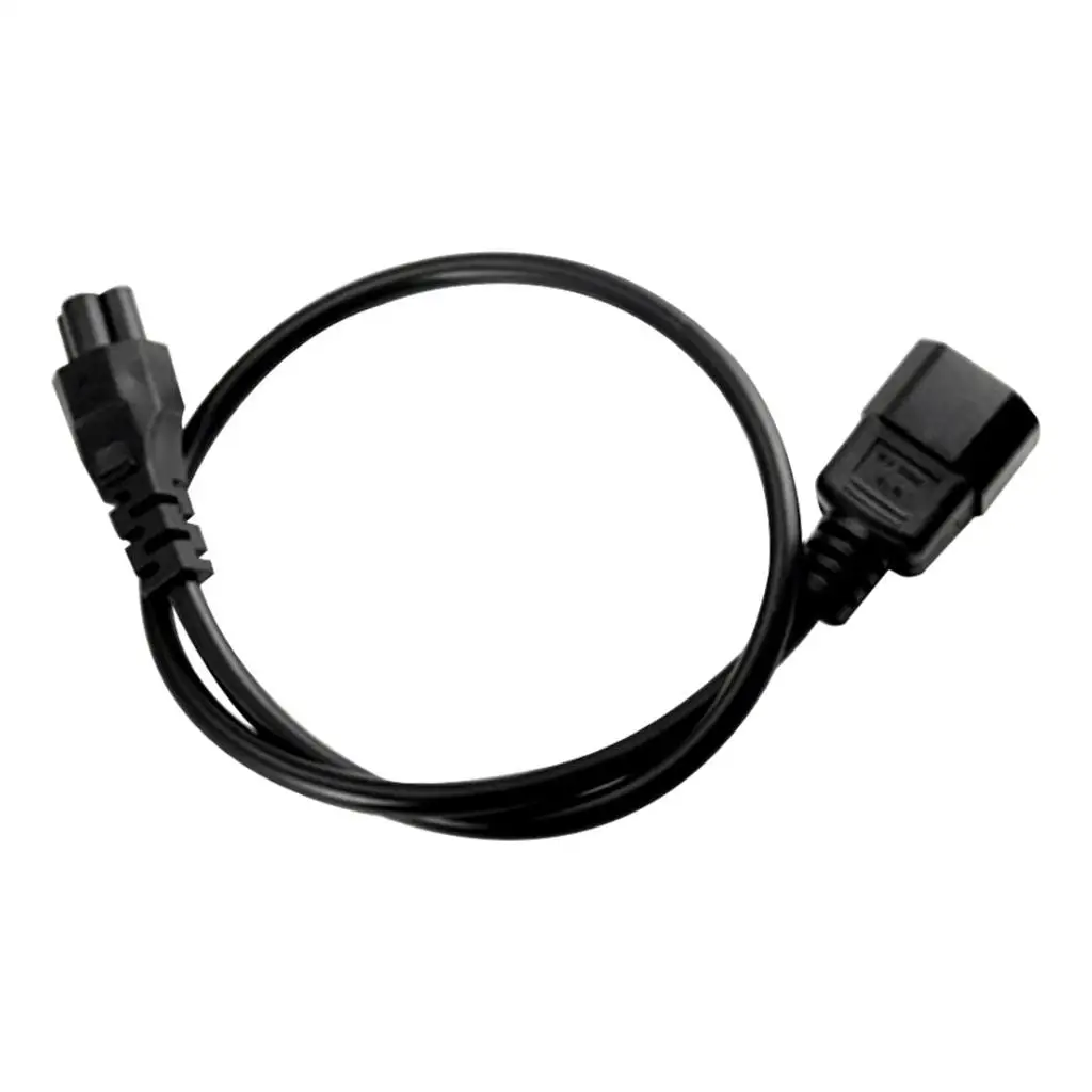 IEC320 C14 Male Plug to C5 Female Adapter Cable for Computer Electronics Printer Server 60cm