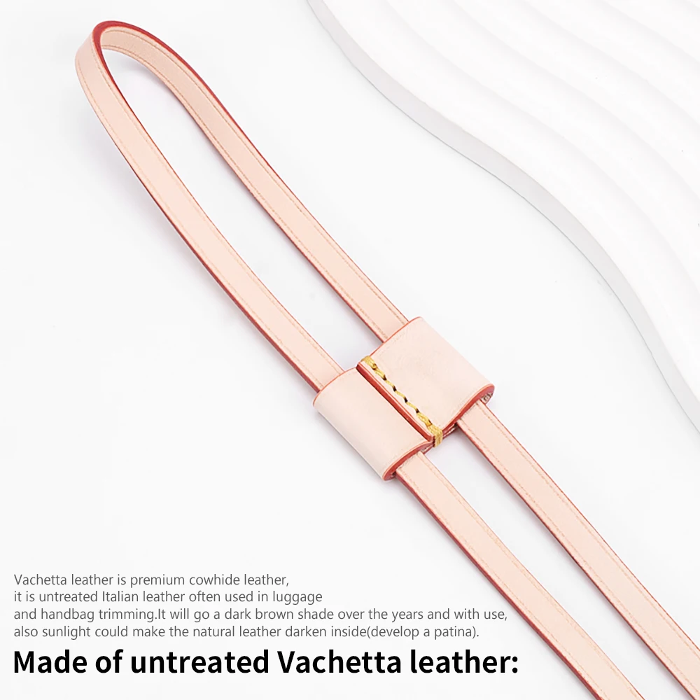 CRAZYSMITH Bag Straps Drawstring for LV Noe BB nano Mini Petit Bucket Bags Vachetta Leather Accessories Replacement Tension Cord