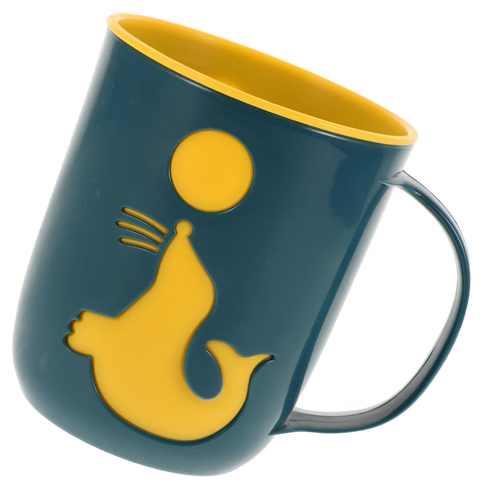 Cute Dolphin Toothbrush Cups Travel Mug Plastic Mouth Wash Cup for Home Bathroom Easy Clean Reliable Materials Toothpaste