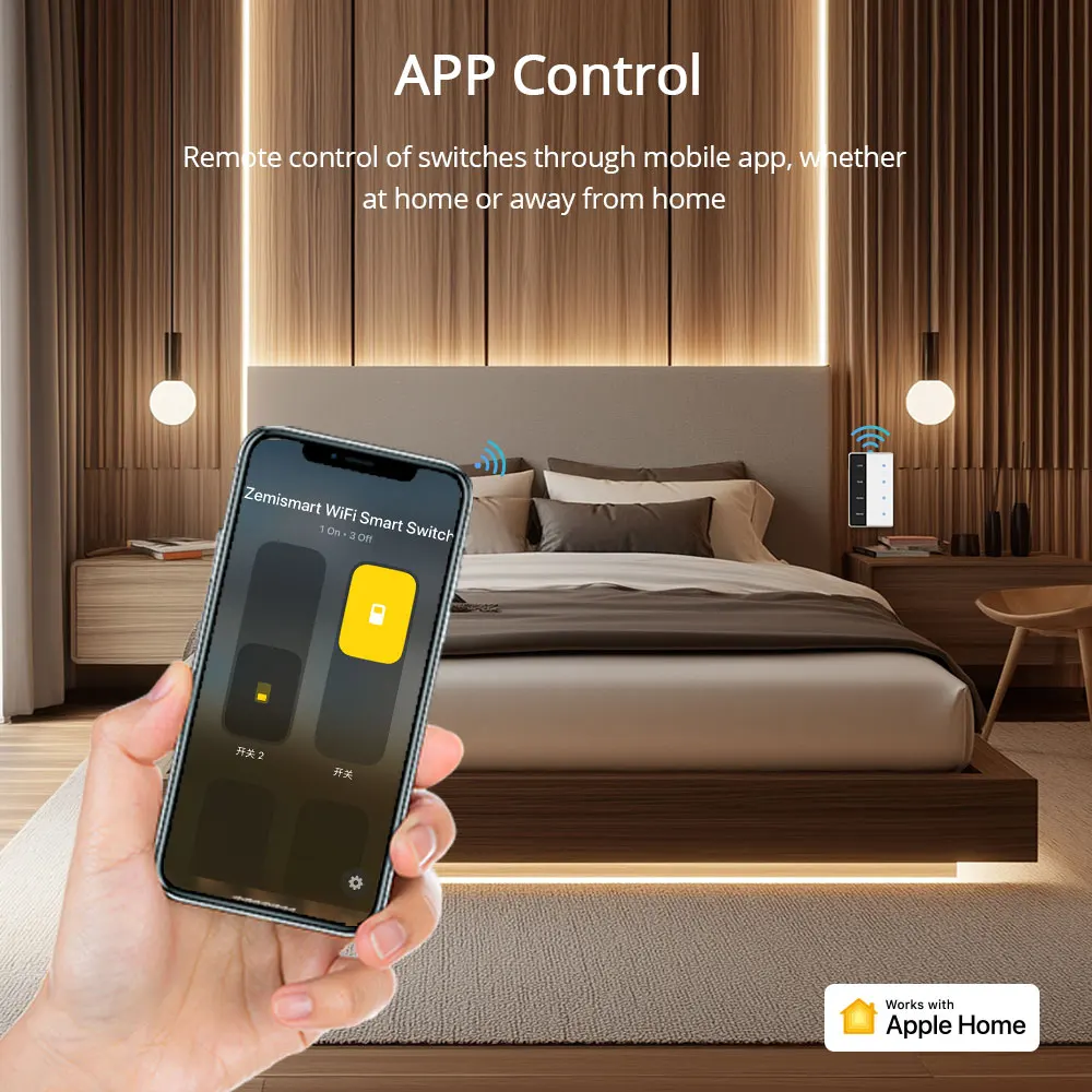 

Matter Over WiFi DIY Name Switch with Display Screen US Type Works with Tuya Homekit Google Home Smartthings Home Assistant