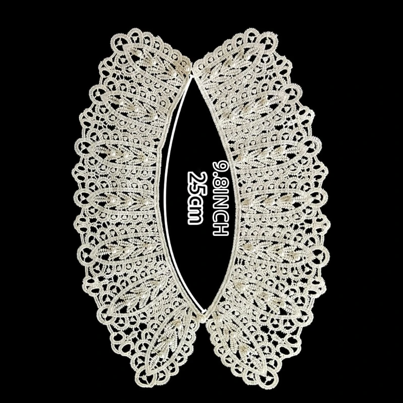 Colar renda poliéster pérolas decoração colar feminino colar renda sofisticado