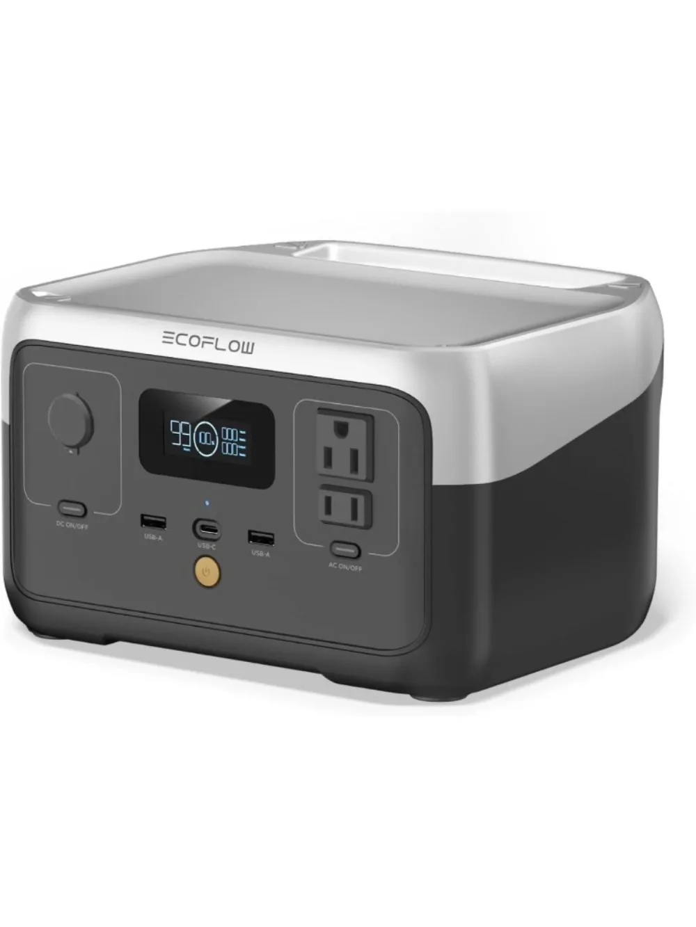 

2 портативных электростанции — аккумулятор LiFePO4 емкостью 256 Втч, быстрая зарядка в 1 час, два розетки переменного тока мощностью 600 Вт, генератор с солнечной батареей