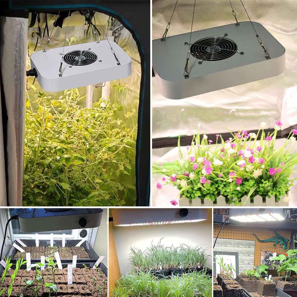 100W/120W/200W LED Growth Lamp VEG BLOOM Dual mode Dimmable Growth Lamp Indoor Tent Plant Growth Lamp - Multiple units in series