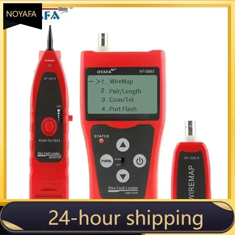 

ZHOUCE NF-308S Network Cable Tester LCD Display RJ45 RJ11 Cable Finder Professional Electrician Tool for Network Tracking