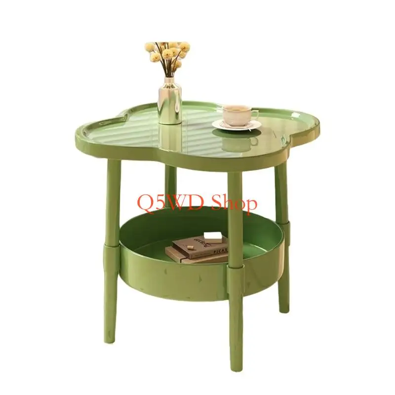 Q5WD Contemporary Bedsides Storage Table Waterproof Nightstand for Child Safe Corners