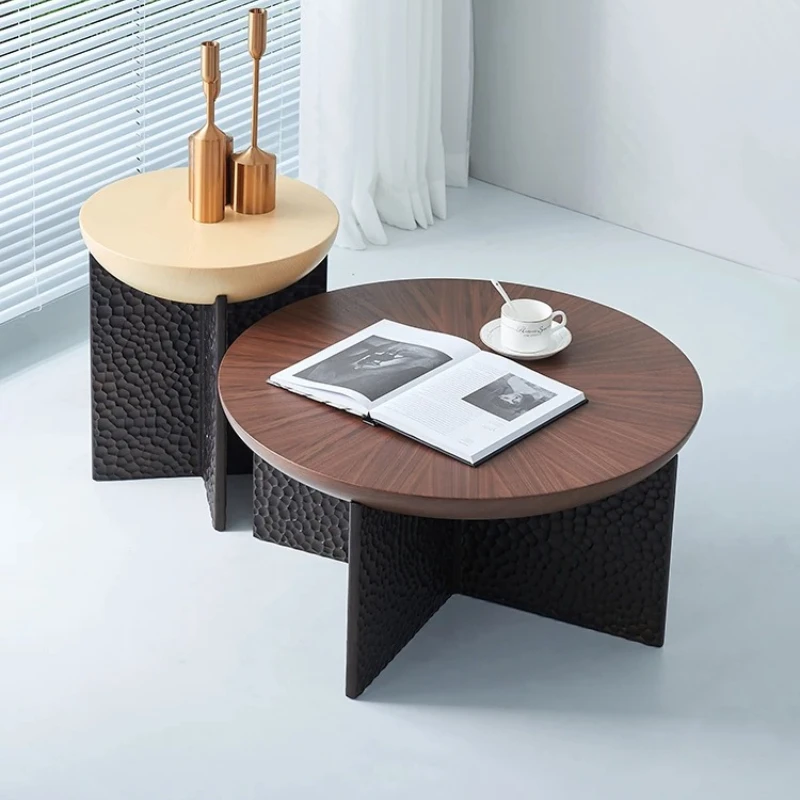 

JJSandy Wind High-end Solid Wood Coffee Table Villa Living Room Home Design Sense Table Creative Tea Table Coffee
