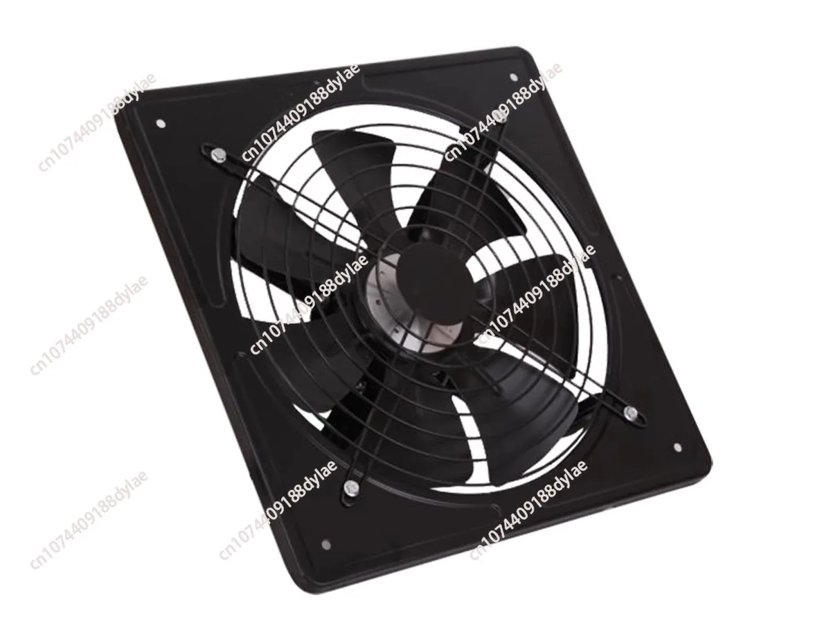 

220V 12 inch Metal Exhaust Fan High Speed Air Extractor Window Ventilation Fan for Kitchen Ventilator Axial Industrial Wall Fan