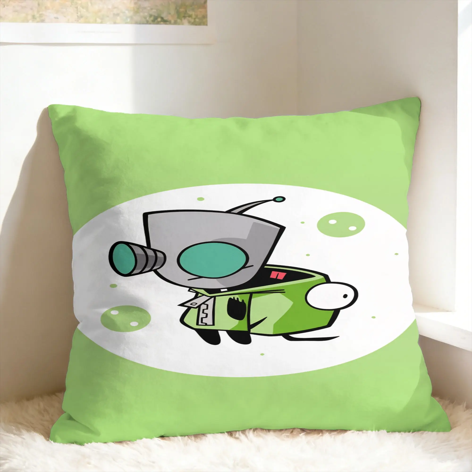 Pillow Cover I-Invader ZIM Anime  Funny Pillow Case For Sofa Car Home Decor Pillowcases