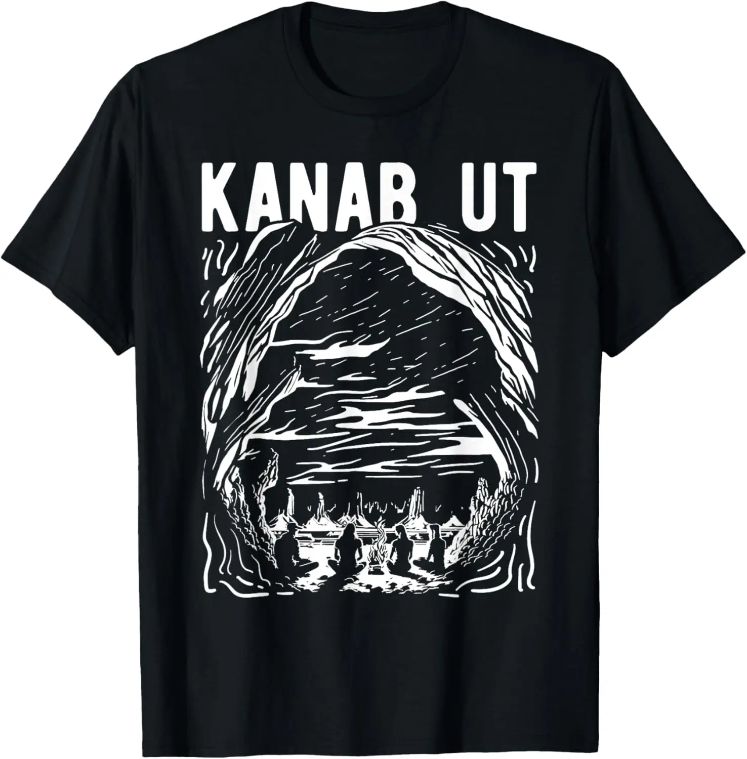 

Kanab Utah Campfire Scenic Desert Canyon Design T-Shirt