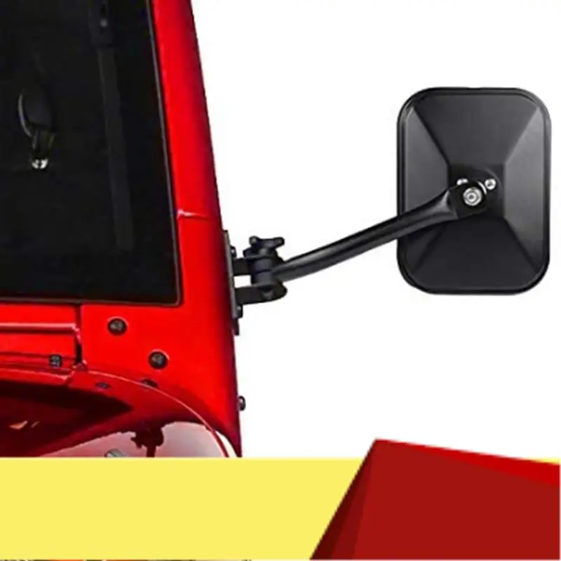 

Door Off Mirror For Jeep Wrangler TJ JK 4X4 Off-Road Morror Rectangular Mirrors Side View Mirror, 2 Pack-M53K