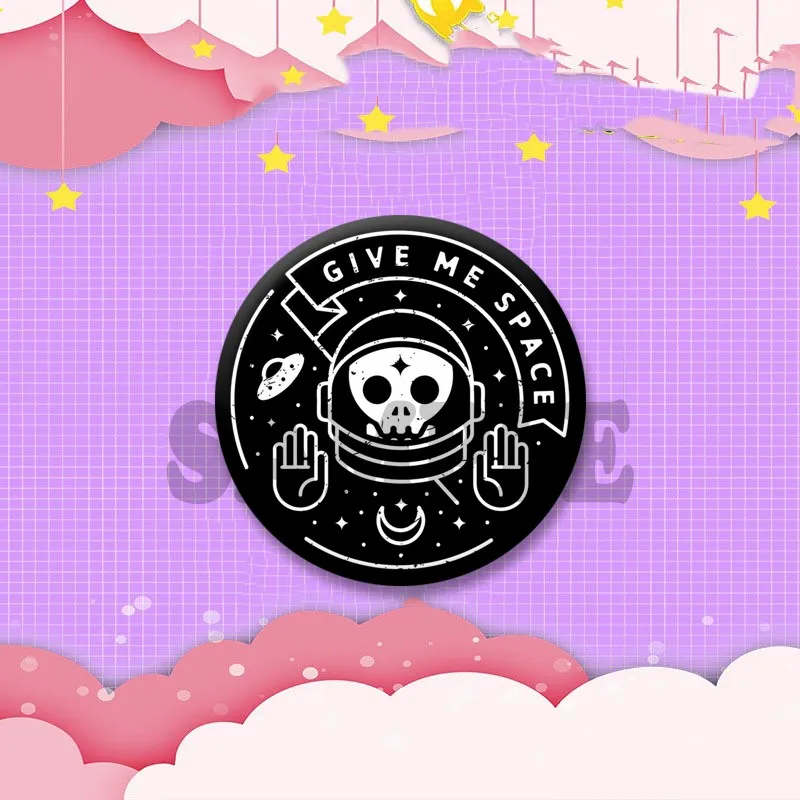 Funny Sex Bob Omb Text Pin Backpacks Clothes Brooches Round Snap-in Cartoon Brooch Fashion Jewelry Accessories Gifts for Friends view 6