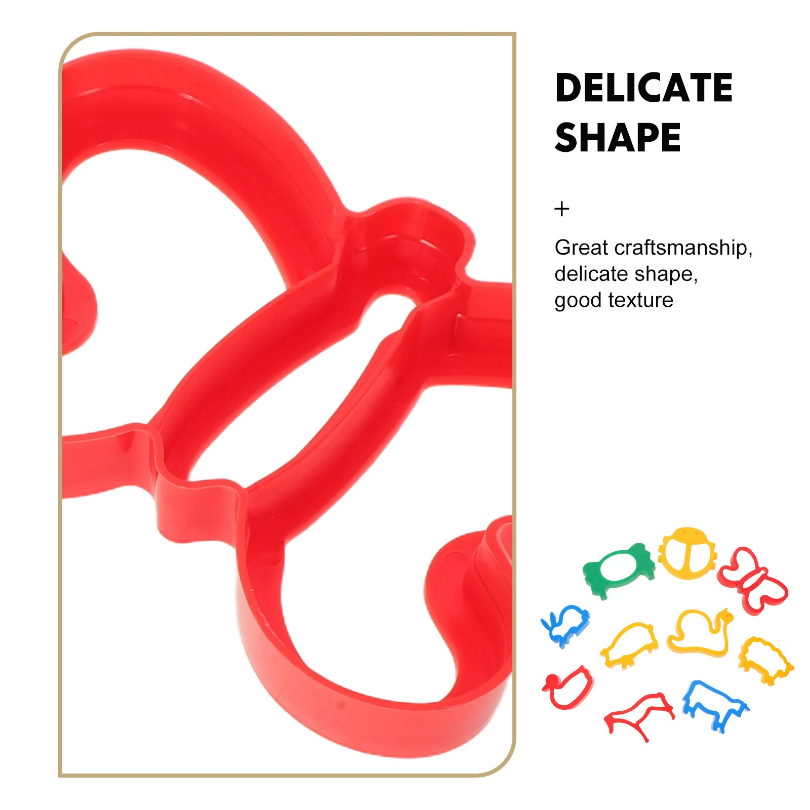 10Pcs Dough Play Accessories Set Animal Fruit Shaped Clay Molds for Kids Creative DIY Crafting At Home School Animal Cutouts