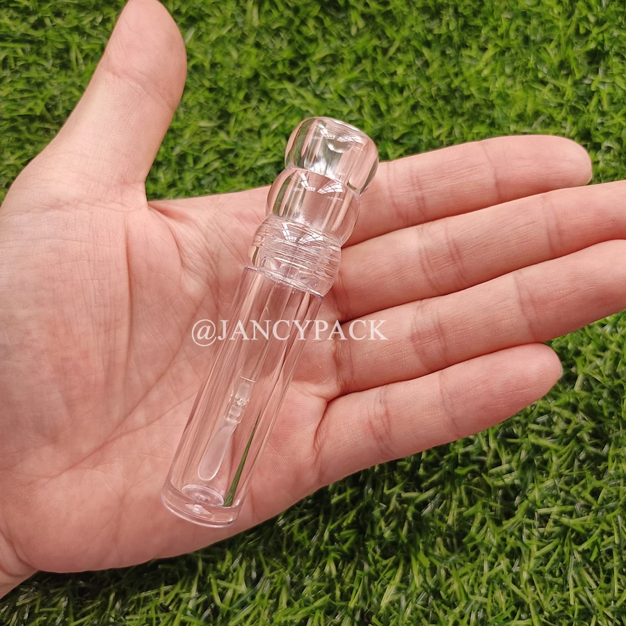 10個入り 3.5ml 空ボトル ユニークで華やかなひょうたん型 透明蓋付き クリアリップグロスチューブ ボトル 空 ボール型 リップグロス容器 チューブ パッケージ