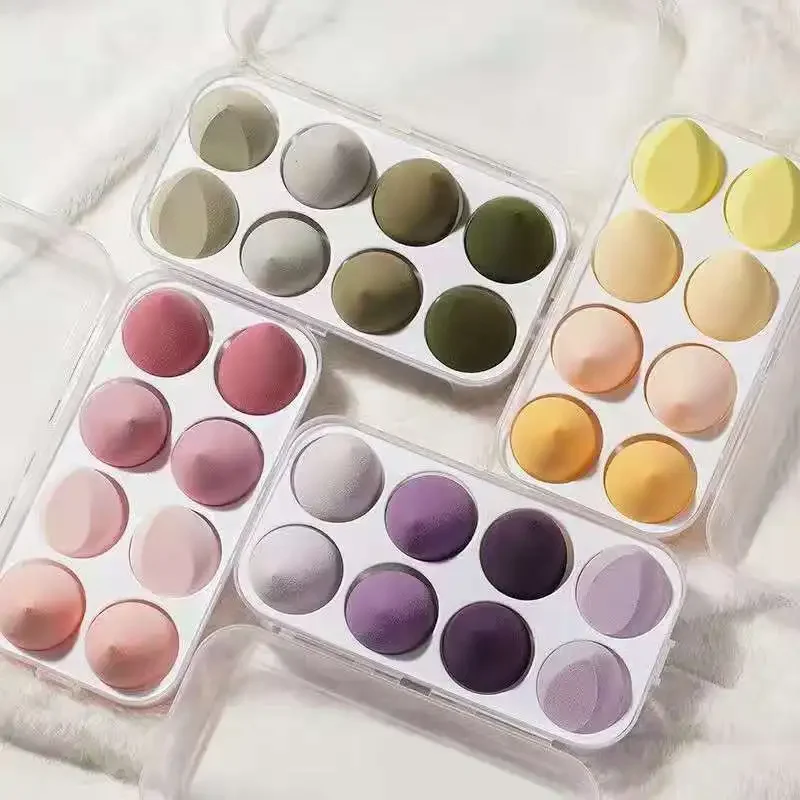 Soft Cosmetic Blender Sponge Puff 4/8Pcs, Smooth Makeup Applicator, Blends Foundation Concealer for Daily Beauty Routine