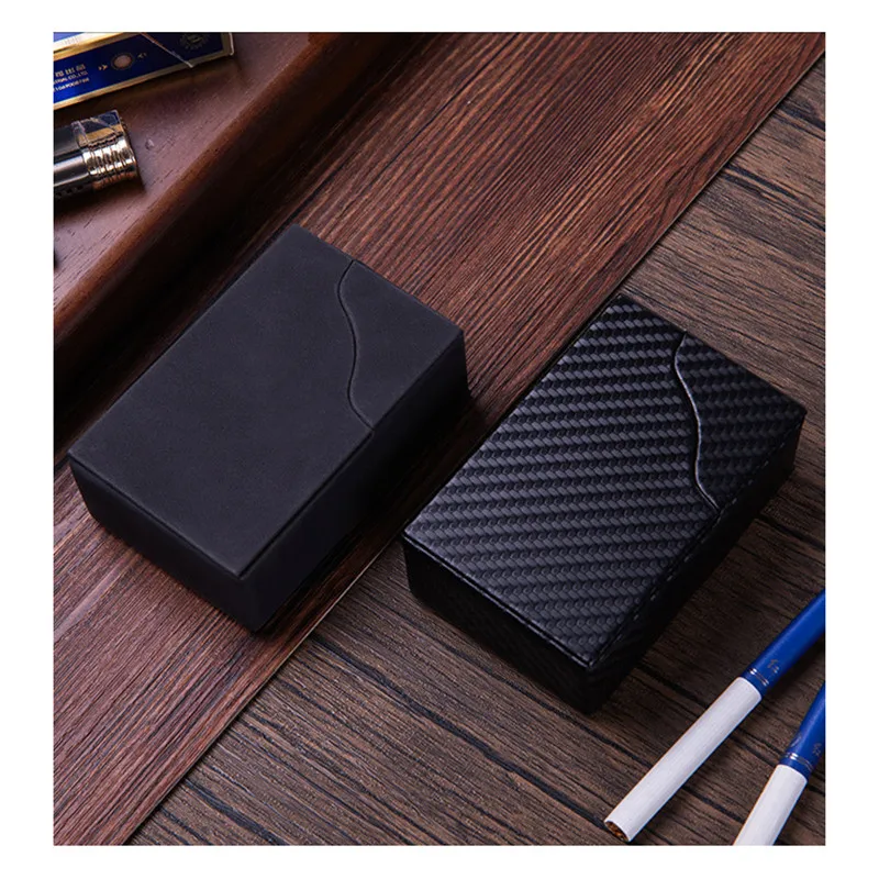 PU Leather Cigarette Case For Tobacco Storage Box Holder For Holding Up To 20 Cigar Protective Cover Lighter Sleeve Gadgets