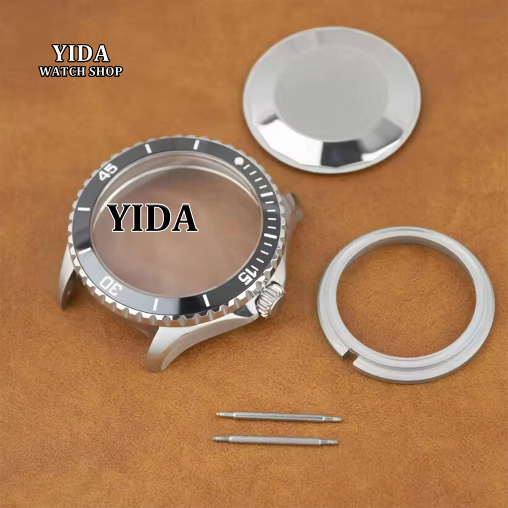 

44MM NH35 Case Stainless Steel Watch Case Sapphire Crystal 20ATM Waterproof Modified Case for SUPEROCEAN NH36 Automatic Movement