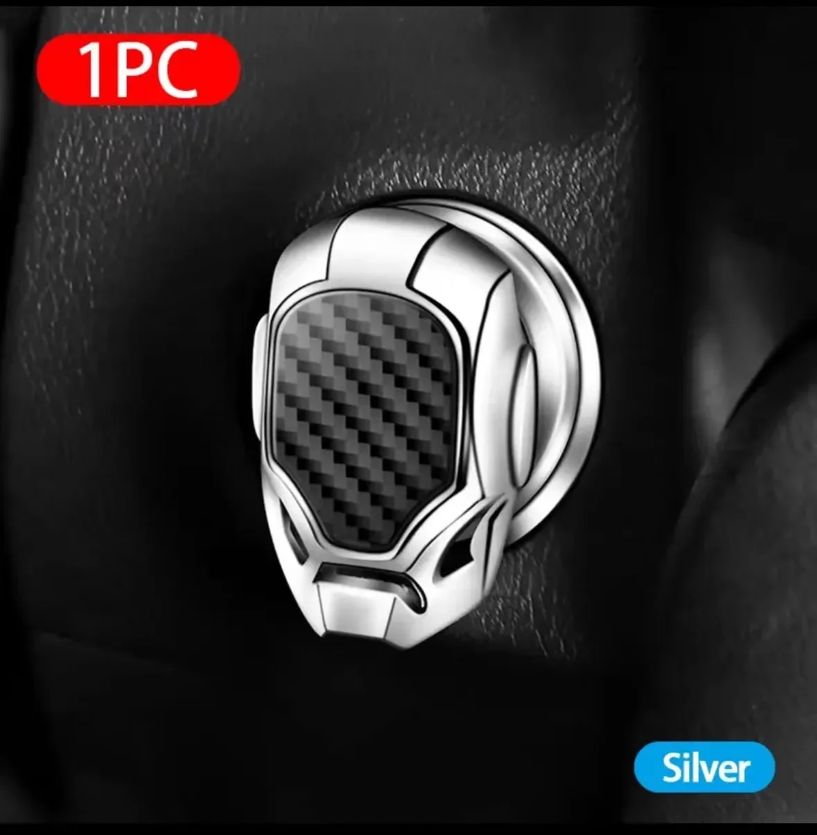Auto Interieur Motor Ontsteking Stop Drukknop Één Knop Contactsleutel Decoratieve Schakelaar Knop Cover 3d Trim Sticker Nieuw