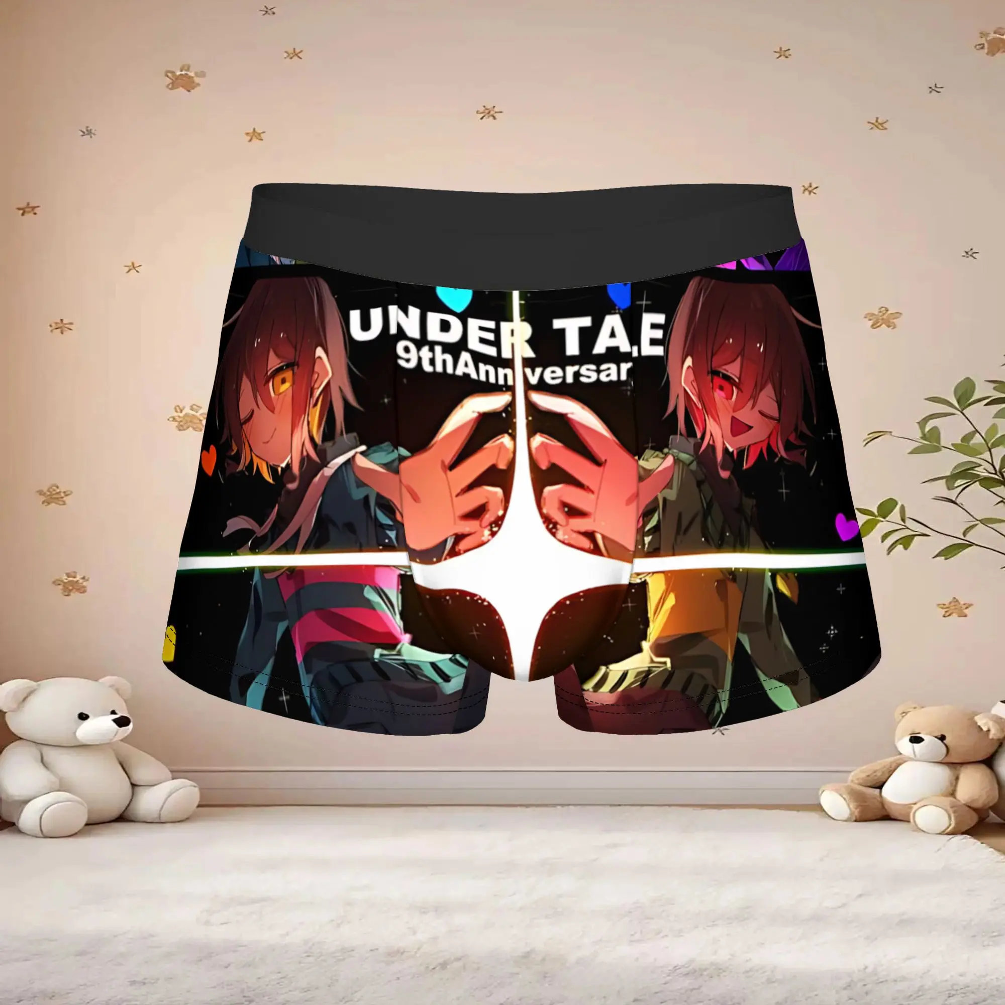 1pc Popular Undertale Anime Pattern boxers Game Lover Novelty Panties Men's Underwear Ventilate Shorts Boxer Briefs