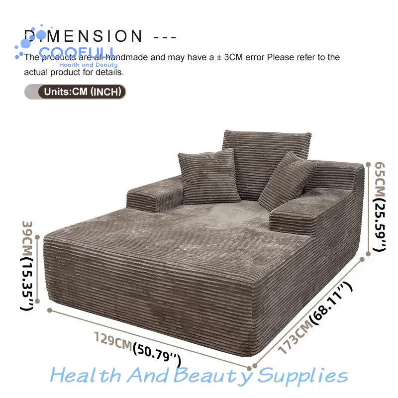Coofull Lazy Person Convertible Sofa Bed Lightweight Vacuum Compressed Sofa Rectangular Corner Sectional Couch Living Room Sofa