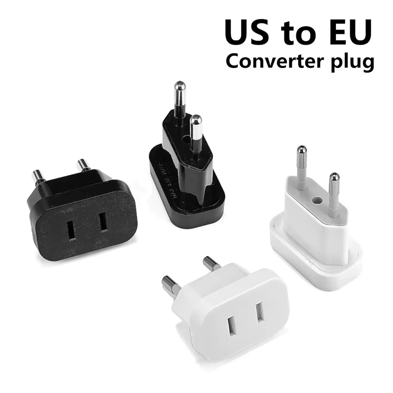 US To EU Electrical Plug Adapter US Socket Outlet American Japan China Travel Adapter European EU To US Power Adapter Converter