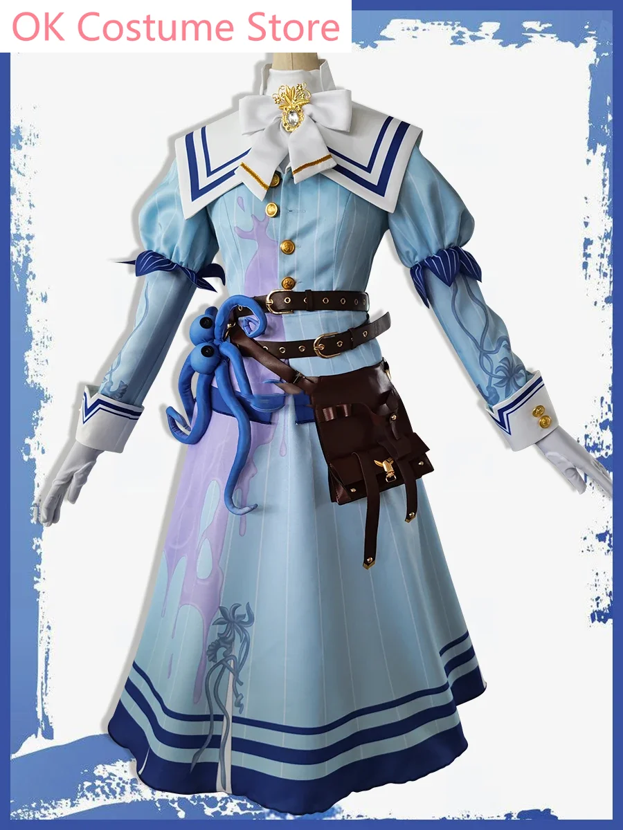 Identity V Emily Dyer Doctor Fashion Preserved Flower Game Suit Gorgeous Uniform Cosplay Costume Halloween Party Outfit