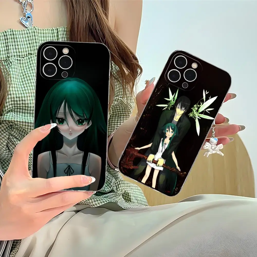

Чехол для мобильного телефона Saya no Uta для iPhone 17, 16, 15, 14, 13, 12, 11 X XR XS Air Pro Max Plus, мини-прозрачный цветной чехол, красивый чехол