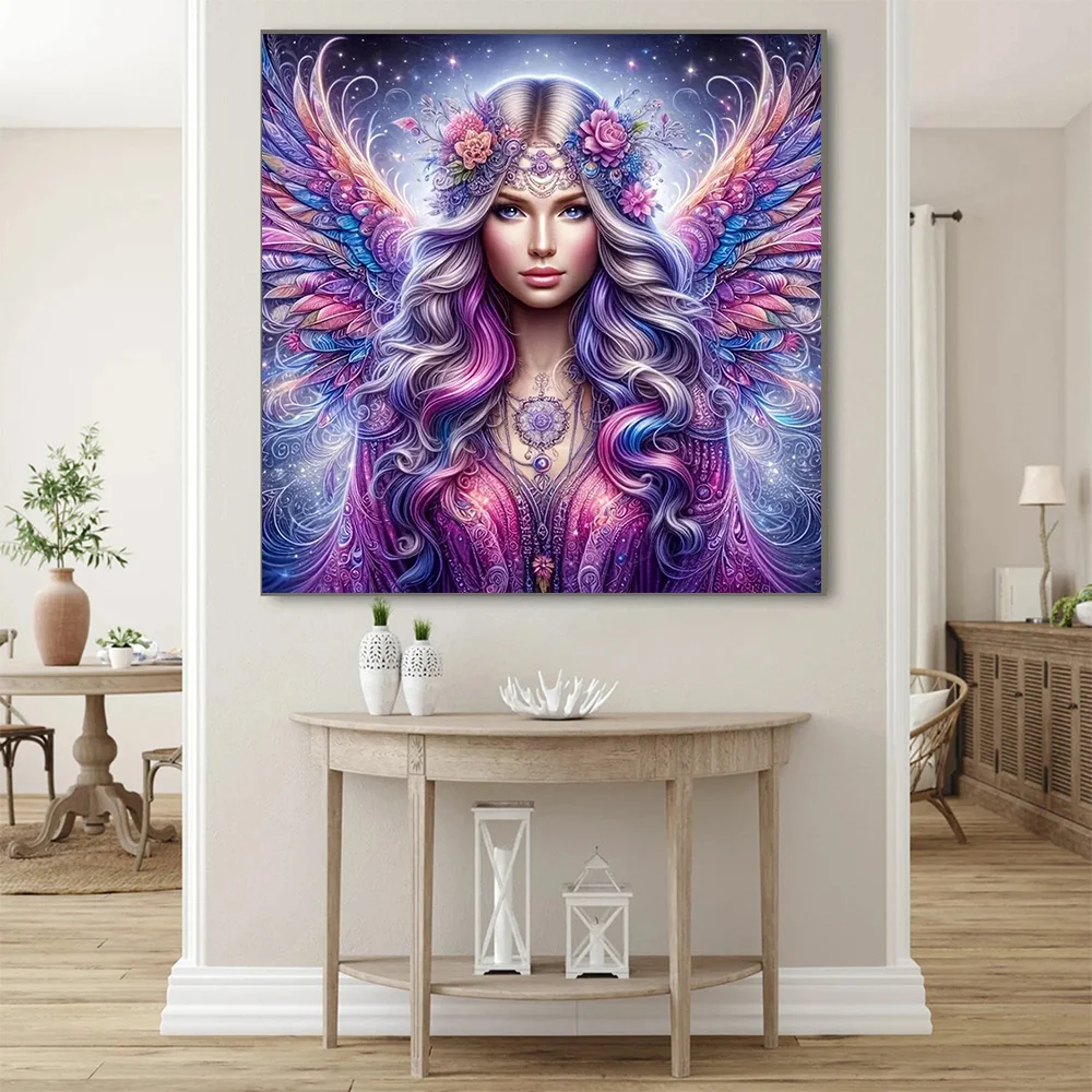 HUACAN 5D Diamond Painting Woman New Arrivals Portrait Mosaic Complete Kit Fairy Full Square Round Personalized Gift