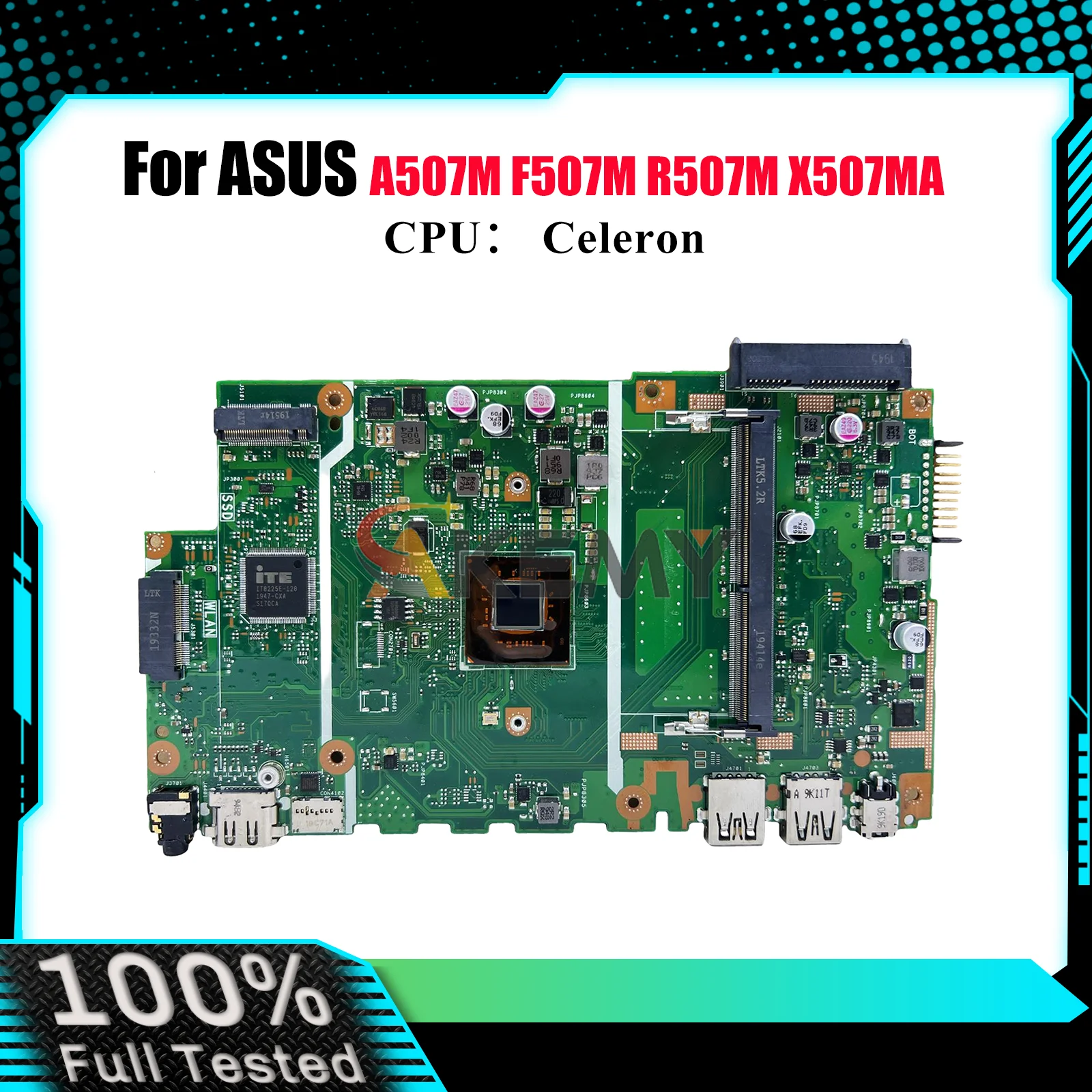 

X507MA Материнская плата для ноутбука ASUS VivoBook A507M X507MA F507M X507M R507M Материнская плата для ноутбука с процессором Celeron 100% tests OK stk