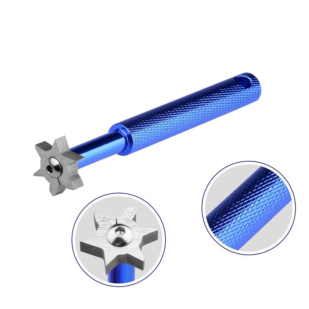 

Club Groove Sharpener 6 Cutters Blue Efficiently Remove Grit Dirt Golf Accessory Club Groove Sharpener Accessories